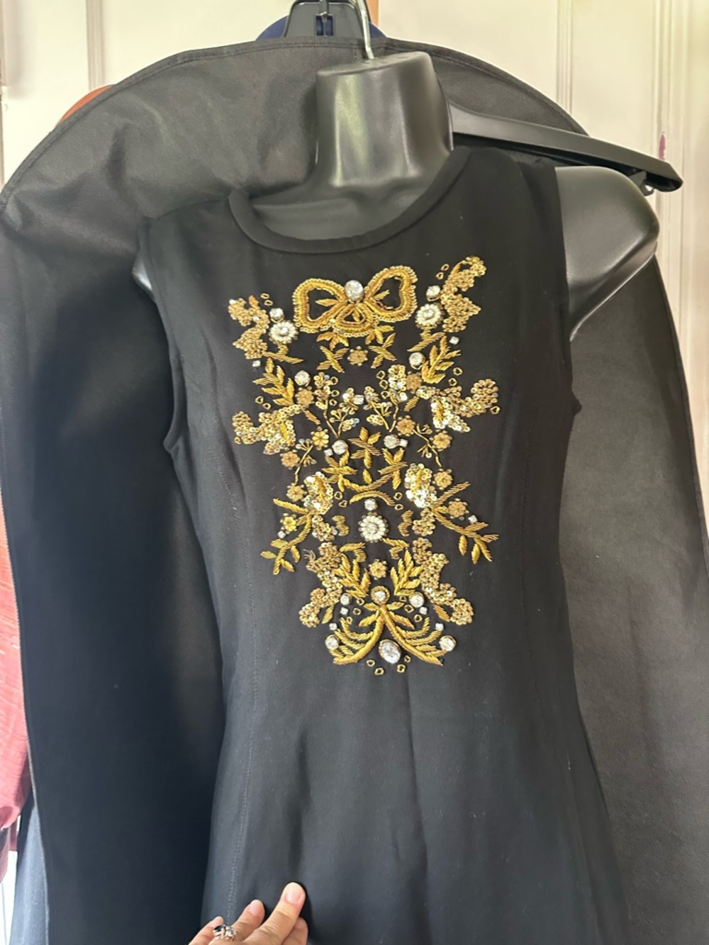 Richly embroidered Juicy Couture sheath dress